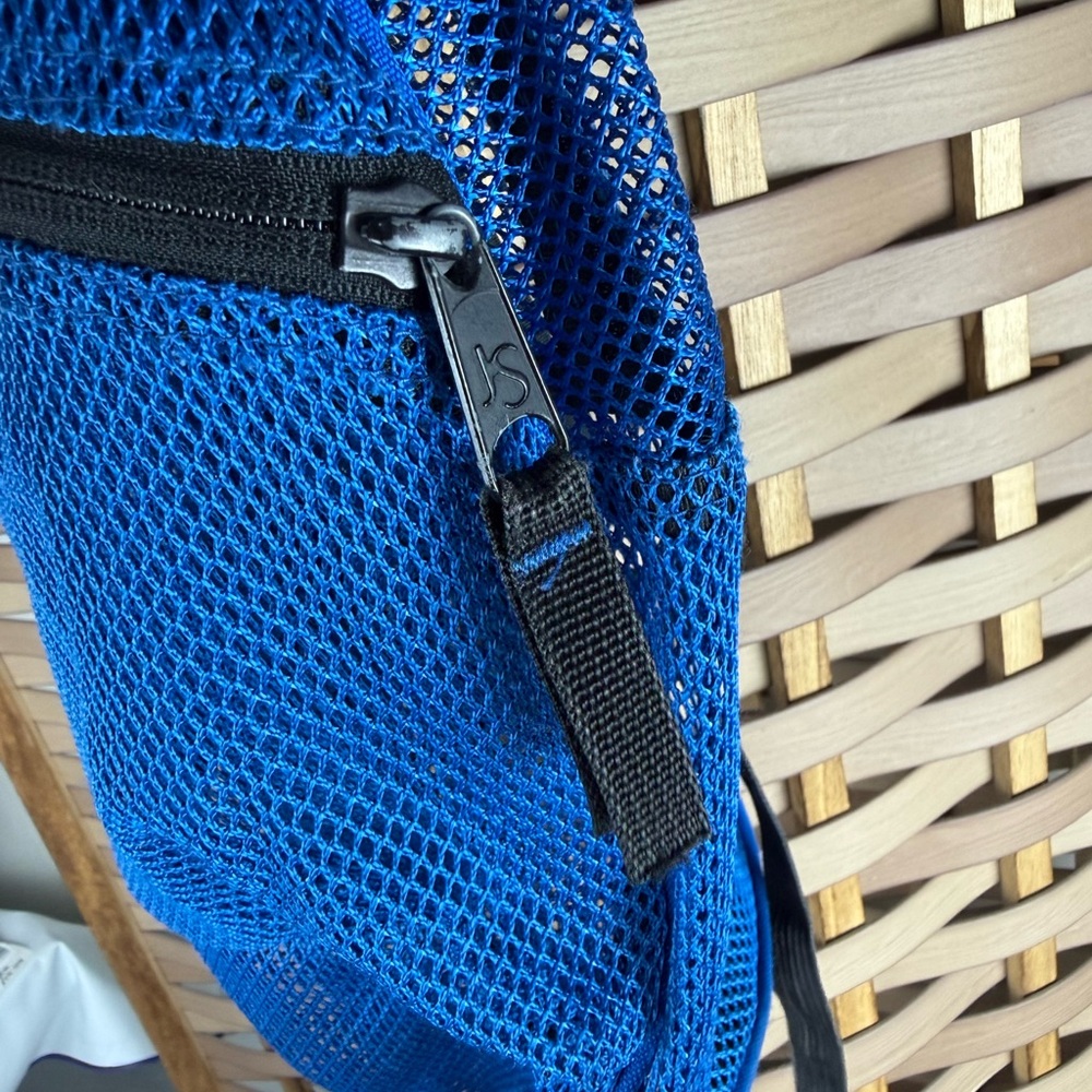 JANSPORT Royal Blue Mesh Backpack - Picture 4 of 5